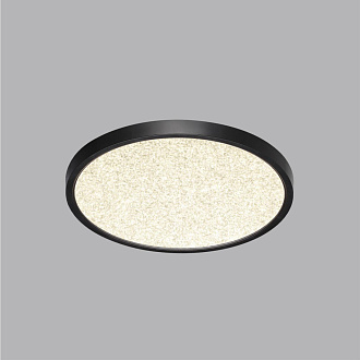 Cветильник 30*2,5 см, LED 24W, 3000/4000 К, IP40, белый/черный, пластик Sonex Omega Black, 7662/24L