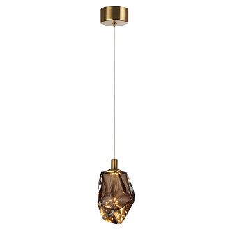Подвесной светильник 9*14*250- см, 1*LED*4W, 3000K, Odeon Light Gemme 7112/4LC, коричневый