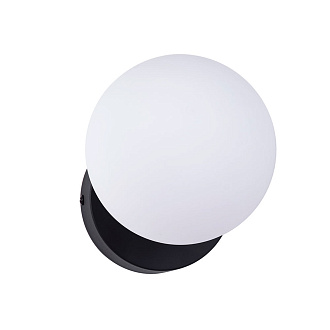 Бра 16*18*13 см, 1*LED, 5W, 3000K Divinare Floriana 8194/06 AP-5, Черный
