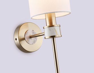 Бра с абажуром 19*12*37- см, 1*E14*40W, K, Ambrella Light High Light LH72375, темная латунь