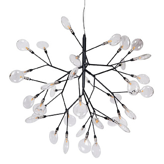 Светильник подвесной 72 см, Crystal Lux EVITA SP36 BLACK/TRANSPARENT Черный