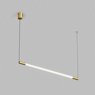 Подвесной светильник 120 см, 25W, 3000K, Denkirs Aura DK4318-BR, матовое золото