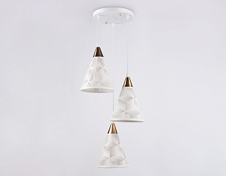 Светильник подвесной 36*18*80 см, E27 W, К, белый, золото Ambrella Traditional Loft TR8433
