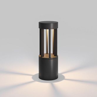 Светильник садово-парковый светодиодный 30 см, 12W, 3000K, Elektrostandard Apart 35193/S, черный