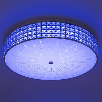 Люстра хрустальная 61 см, 105W, 3000-5500К Citilux Портал CL32410G1 LED RGB с пультом хром