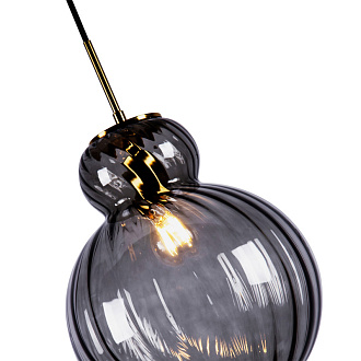 Подвесной светильник 30*205,5 см, 40W, Favourite Ortus 4269-2P стекло дымчато-серого цвета