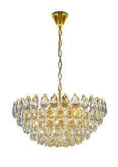 Люстра Ø600 x H280 (900), мм, 13*40W (520W), PLATING BRASS (ЛАТУННОЕ ПОКРЫТИЕ) NewRgy 2973E/13A GOLD+CLEAR (1) Люстра