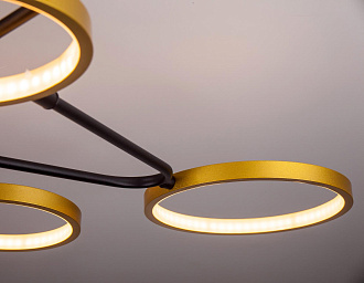Светильник *126*20 см, LED 70W, 3000 / 6500К, Золото LED4U L200-9