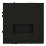 Подсветка светодиодная встраиваемая Voltum S70 с датчиком, черный матовый пластик Soft touch VLS070708