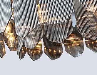Подвесной светильник **27- см, 8*E14*40W, K, Ambrella Light High Light LH31203, сатин никель