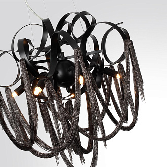 Люстра 46*46*167,6 см, 6 G9*40W, Odeon Light Chainy, черный 5067/6