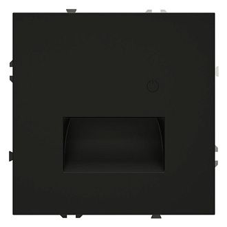 Подсветка светодиодная встраиваемая Voltum S70 с датчиком, черный матовый пластик Soft touch VLS070708