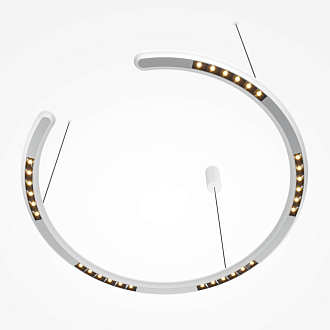 Подвесной светильник 82*82*315 см, LED, 30W, 3000К, Maytoni Motion MOD276PL-L20W3K1 белый