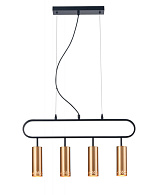 Подвесной светильник 9*60*150 см, 4*E14 черный Vele Luce Brio VL5794P04
