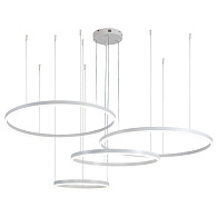 Подвесной светильник 1780*800*140/1240 мм, 4*LED 218W 3000-5700K белый Indigo Galass V000033L, 14001/4P White
