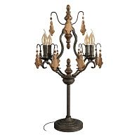 Настольная лампа 79 см, Loft IT Chateau 10559T, черный