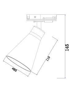 Трековые светильники Maytoni Track Lamps TR022-1-GU10-B, черный