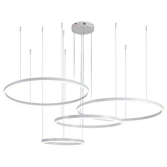 Подвесной светильник 1780*800*140/1240 мм, 4*LED 218W 3000-5700K белый Indigo Galass V000033L, 14001/4P White