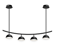 Люстра Стиви 120 см, 40W, 4000K, Kink Light 07652-4,19, черный