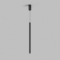 Подвесной светильник 60*2,5*70 см, 1*LED*6W, 3000K, Denkirs ШАЙН ГЛИНГОР | SHINE GLINGOR DK4305-BK, черный