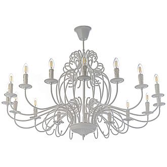 Люстра *115*133 см, 16*E14*40W, Arti Lampadari Amaro White Amaro E 1.1.16 W, Белый