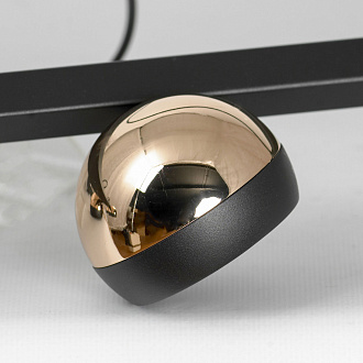 Линейно-подвесной светильник 120*50/120 см, 6*led*3W 3000K Lussole Lassen LSP-7254 черный