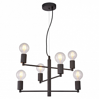 Люстра подвесная  LSP-8156 черный диаметр 50 см.