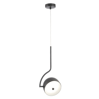 Светильник 16 см, 9W, 4000K, Crystal Lux CORRECTO SP9W LED BLACK, черный