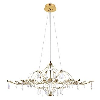 Подвесная люстра 100 см, 27W, 3000K, Loft IT Mira 10587/1000 Gold Asfour, золото