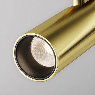 Трековый светильник  TR144-1-12W3K-W-BS *5,5*-20,3 см, *LED*12W, 3000K, Maytoni technical FLARITY TR144-1-12W3K-W-BS, Латунь