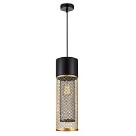 Подвесной светильник 15 см, Arte Lamp Castello A7068SP-1GO, черный-золото
