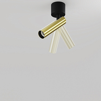 Потолочный светильник 3*16,6 см, LED 6W 4000K Maytoni Technical Focus T C141CL-L125-6W4K-BBS черный/латунь