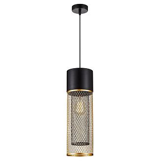 Подвесной светильник 15 см, Arte Lamp Castello A7068SP-1GO, черный-золото