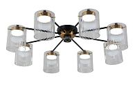 Люстра Ø800 x H190, мм, 8*15W (120W), BK+ANB (Черный+Античная бронза) NewRgy 15783STD/8 BK+ANB