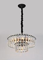 Люстра Ø500 x H800, мм, 9*40W (360W), BK (Черный) Rilon 89002/8+1 BK