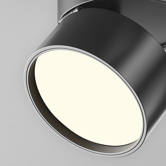 Накладной светильник 8,5*8,5*8 см, LED, 12W, 4000К, Maytoni Technical ONDA C024CL-12W4K-B-1 черный