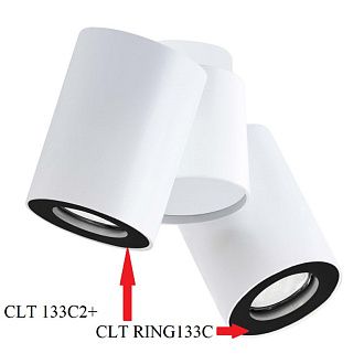 Светильник 7 см, Crystal Lux CLT 133C2 Белый