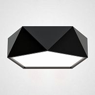 Потолочный светодиодный светильник GEOMETRIC Black D40 40*40*10 см, 1*LED*18W, 4000K, ImperiumLoft GEOMETRIC-BW01, Чёрный