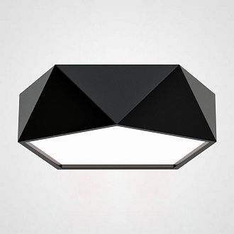 Потолочный светодиодный светильник GEOMETRIC Black D40 40*40*10 см, 1*LED*18W, 4000K, ImperiumLoft GEOMETRIC-BW01, Чёрный