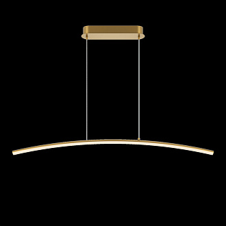 Подвесной светильник 98*7*305,7 см, LED, 15W, 3000К, Maytoni Light Reflection MOD243PL-L18BSK латунный