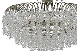 Люстра подвесная *60*48 см, 10*E14*40W, Arti Lampadari Bronte Bronte E 1.5.60.106 N, никель