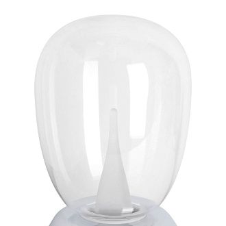 Настольная лампа диммируемая 10W 3000K прозрачный/хром Uovo III Lightstar 807904