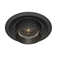 Встраиваемый светильник Maytoni Elem DL052-L12B3K, 12W LED, 3000K, черный, вр 10 см