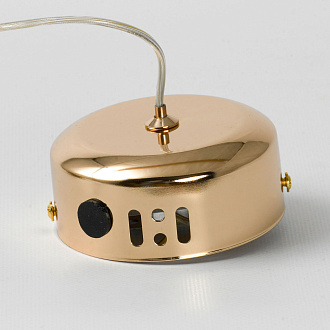 Подвесной светильник 13*30 см, 1*G9*20W  Lussole Appling LSP-8736 блестящее золото