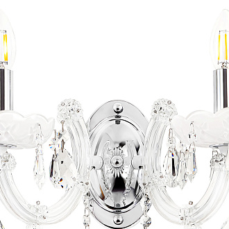 Бра 37*29 см, 2*E14*60W Хром/белый Crystal Lux BLANCA re AP2