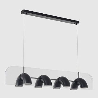 Светильник подвесной 94*25,2*16-220 см, *LED*48W, 4000K, Crystal Lux Element ELEMENT SP48W LED BLACK, Черный