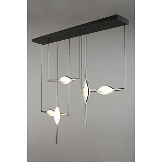 Подвесная люстра 147 см, 45W, 4000K, Aployt Krysia APL.060.03.45, черный