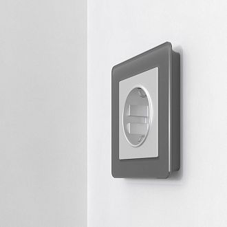 W0012704 Рамка на 1 пост Acrylic, графит Werkel, 4690389184833