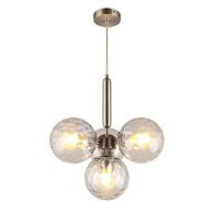 Подвесная люстра 40*50-150 см, 4*E27, 60W, Aployt Lora APL.728.16.04, латунный