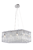 Люстра L700 x W300 x H250(700), мм, 8*40W (320W), CHROME+SILVER+CLEAR(Хром + Матовый хром) NewRgy 2651R/8A CHROME+SILVER+CLEAR